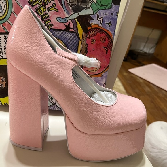 Jeffrey Campbell pastel pink platforms, NWT, Size 7 - Picture 2 of 9